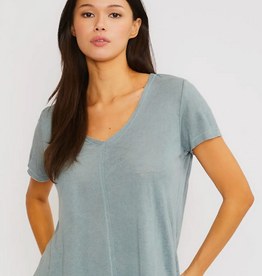 Seam Vneck Tee