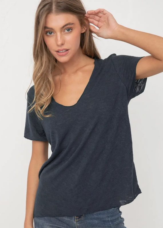 Slub Vneck