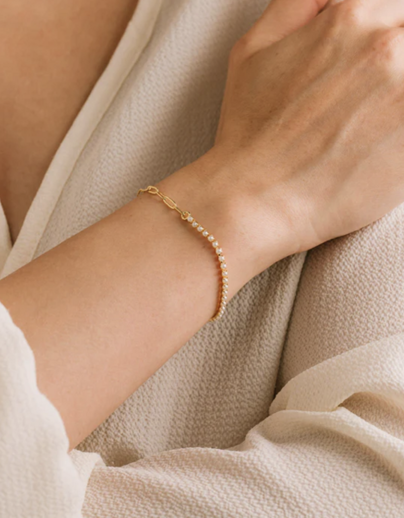 Lover's Tempo Lover's Tempo Tennis paperclip bracelet