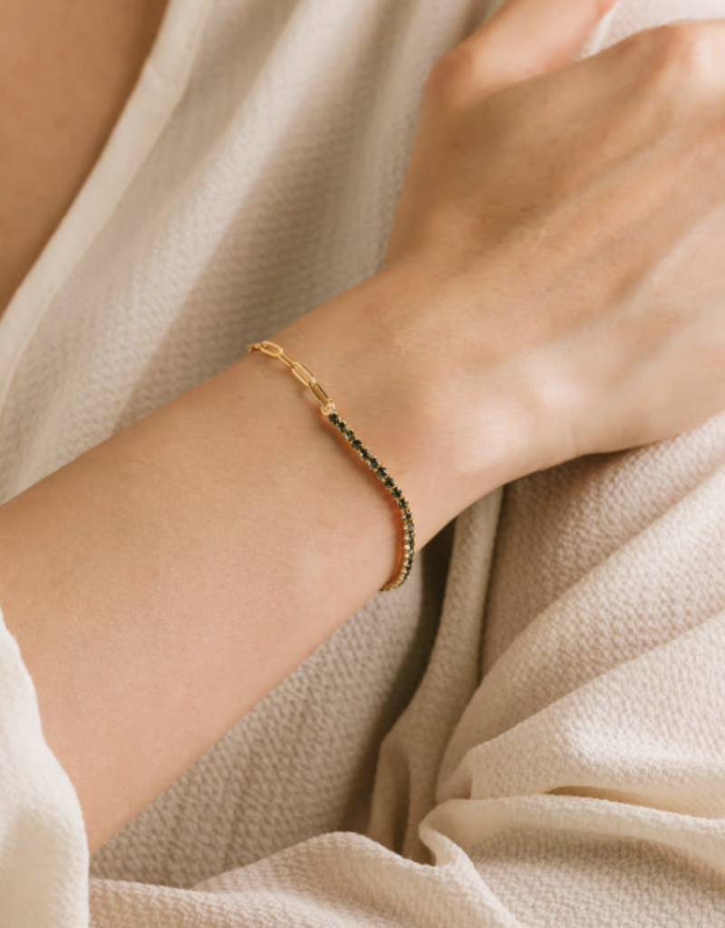 Lover's Tempo Lover's Tempo Tennis paperclip bracelet