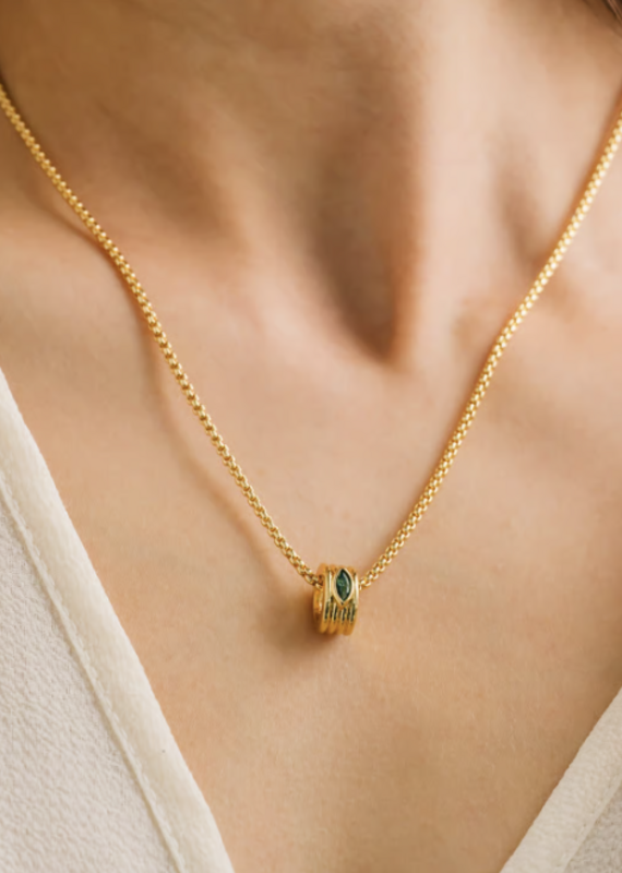 Lover's Tempo Marquise Groove necklace