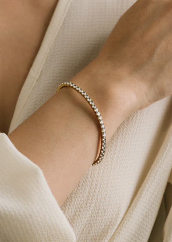 Lover's Tempo Stretch CZ Tennis bracelet
