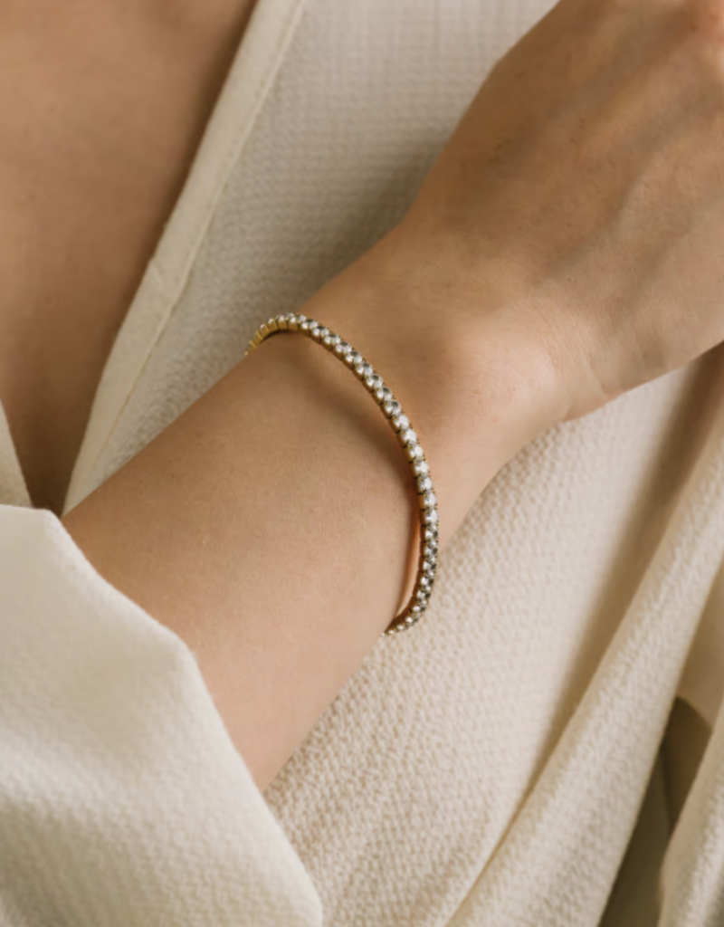 Lover's Tempo Lover's Tempo Stretch CZ Tennis bracelet