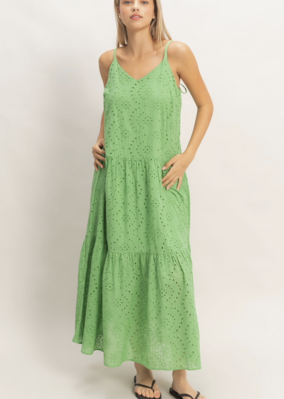 Hyfve Eyelet Tiered Dress