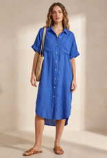 Lyrics Lyrics Linen long bttn shirt dress