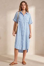 Lyrics Lyrics Linen long bttn shirt dress