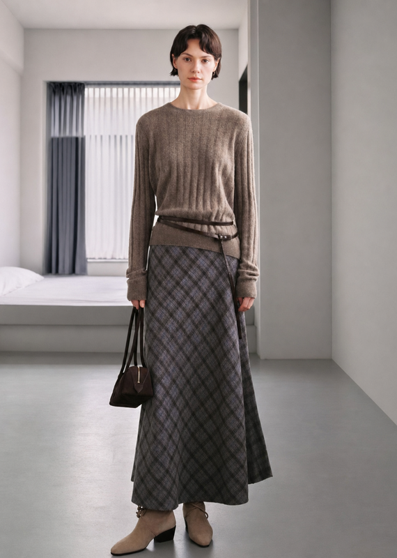 Meilleur Moment Plaid skirt