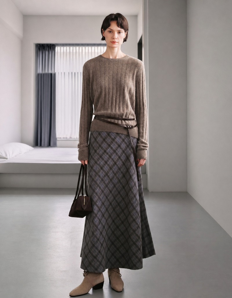 Meilleur Moment Meilleur Moment Plaid skirt