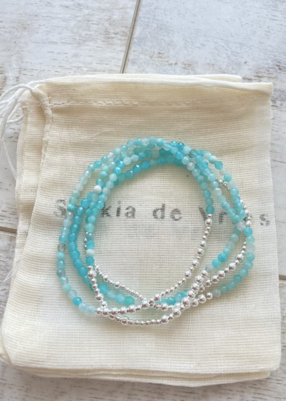 Saskia de Vries Morse Code Lake Huron Turquoise bracelet