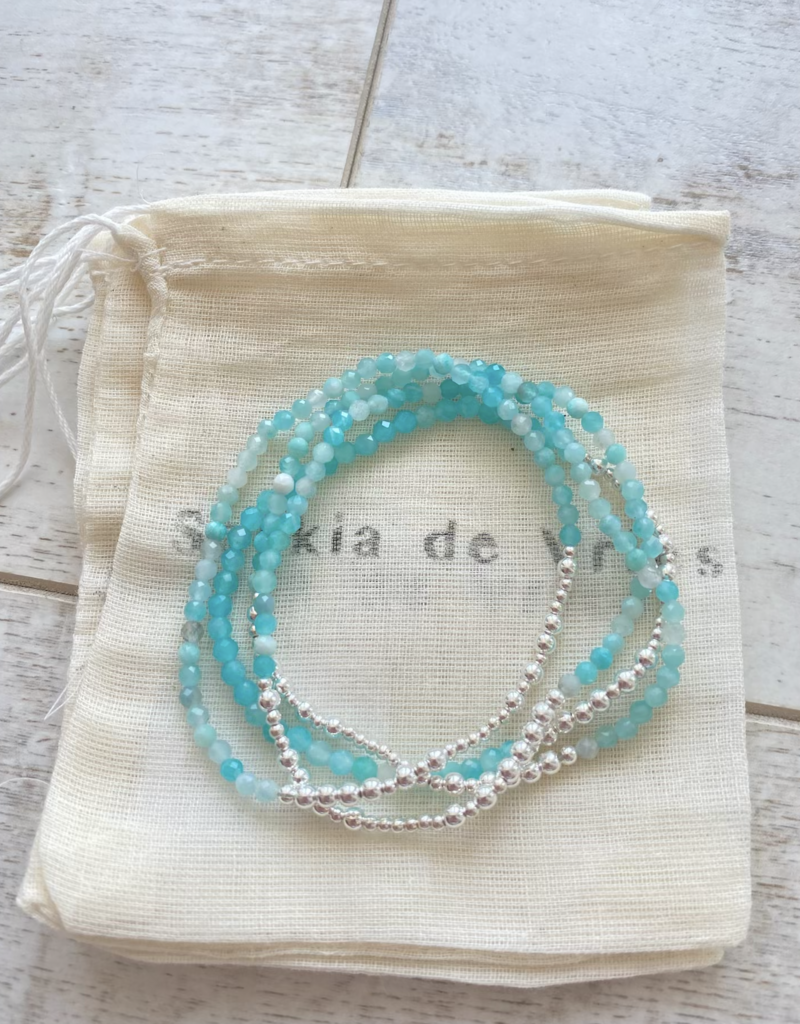 Saskia de Vries Saskia Morse Code Lake Huron Turquoise bracelet