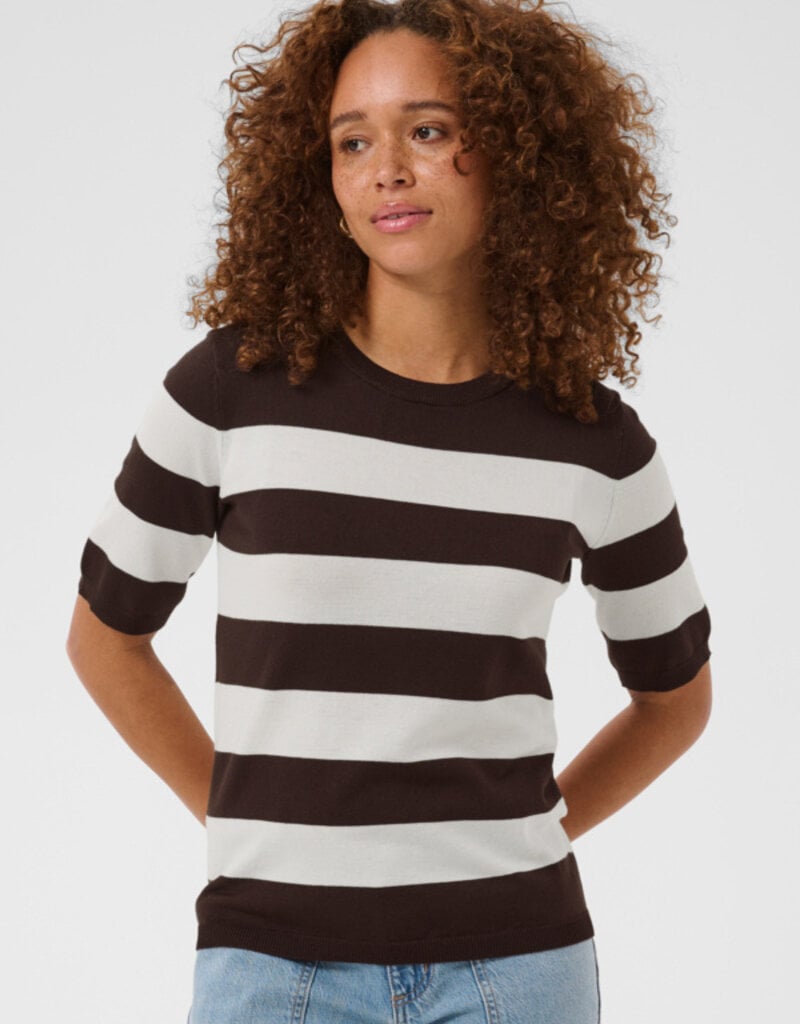 Kaffe Kaffe Lizza ss striped knit