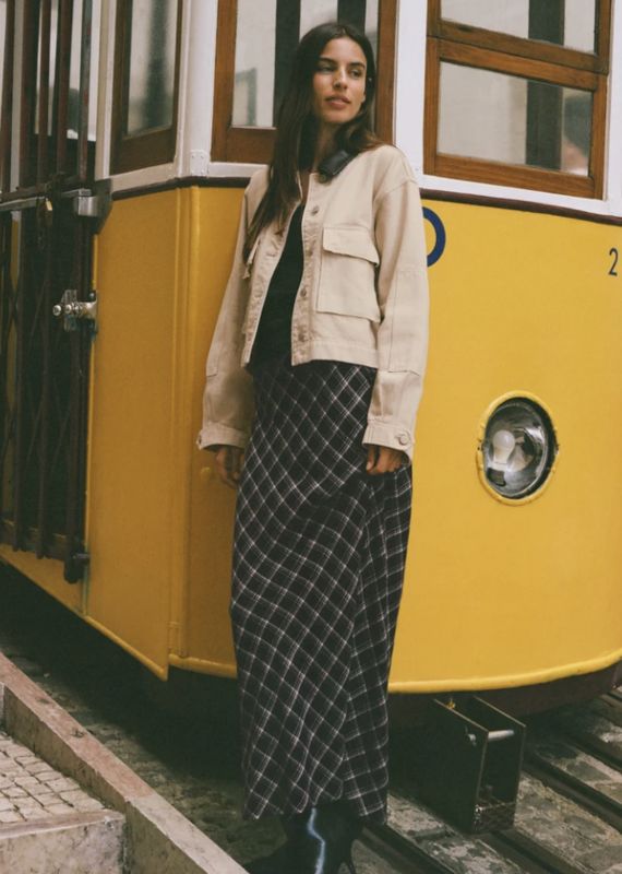 Z Supply Europa Plaid skirt