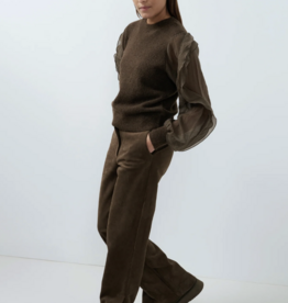 YaYa Swtr with Woven slv
