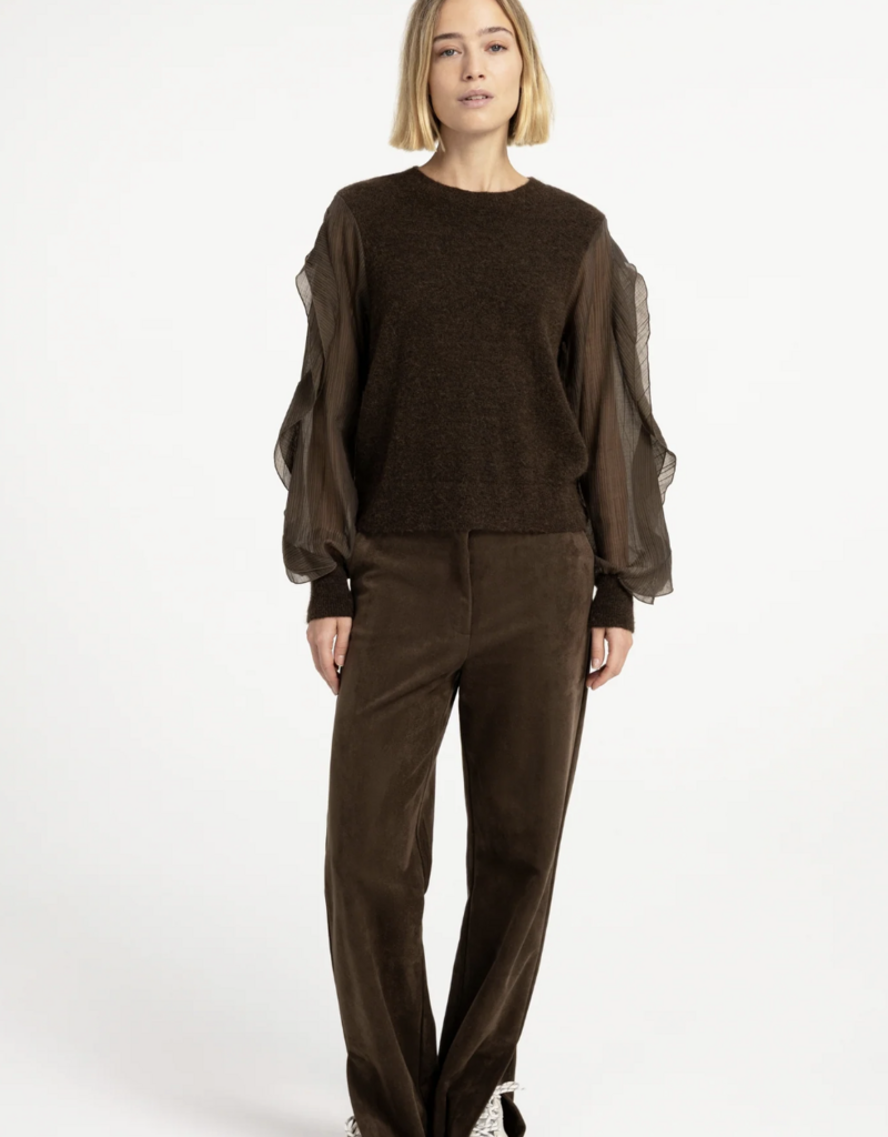 YaYa Yaya Swtr with Woven slv