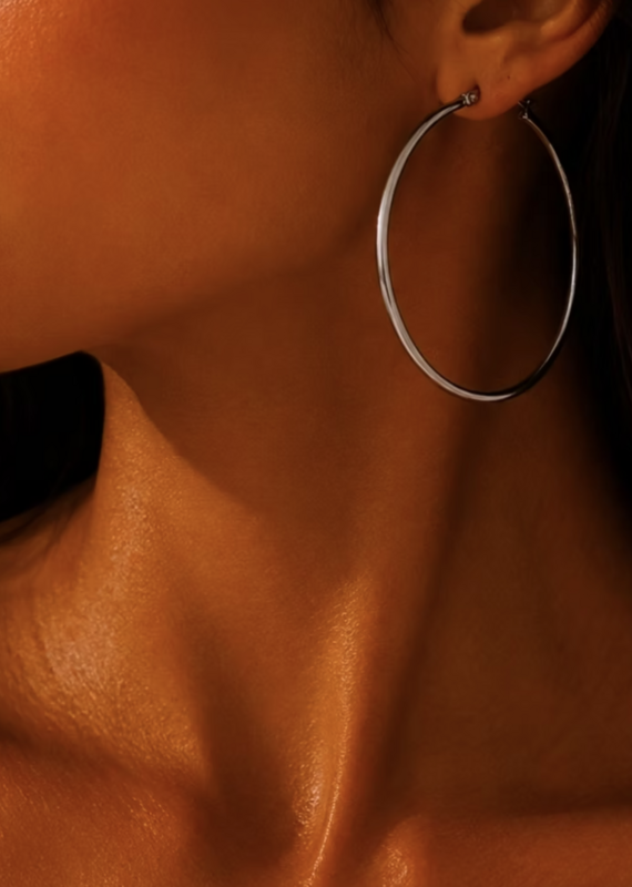 Alysha James Oversized Hoops