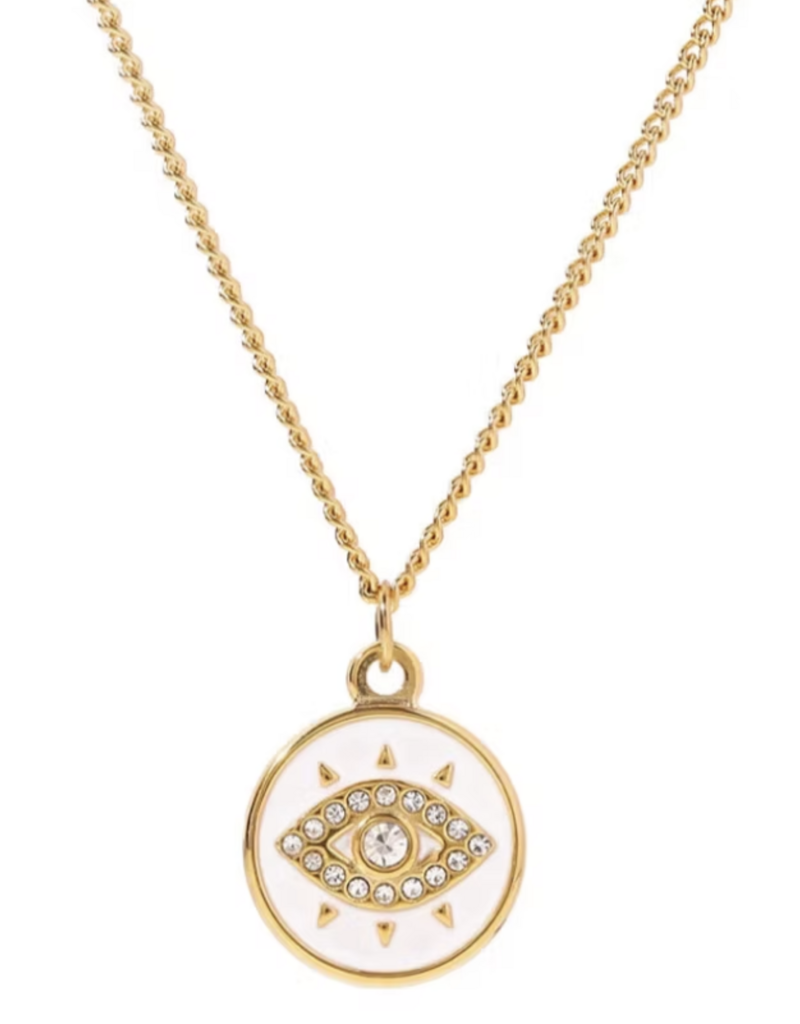 Alysha James Alysha James White Enam Evil Eye