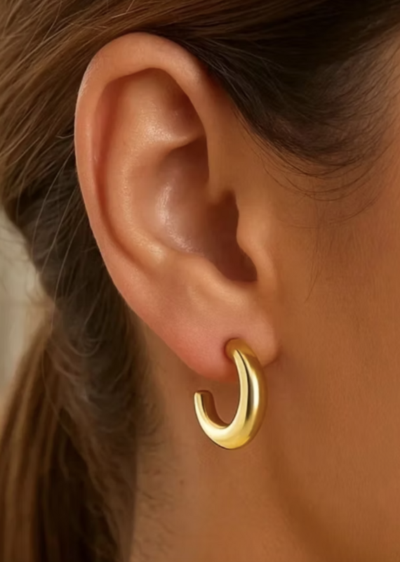 Alysha James Thick Rounded mini hoop