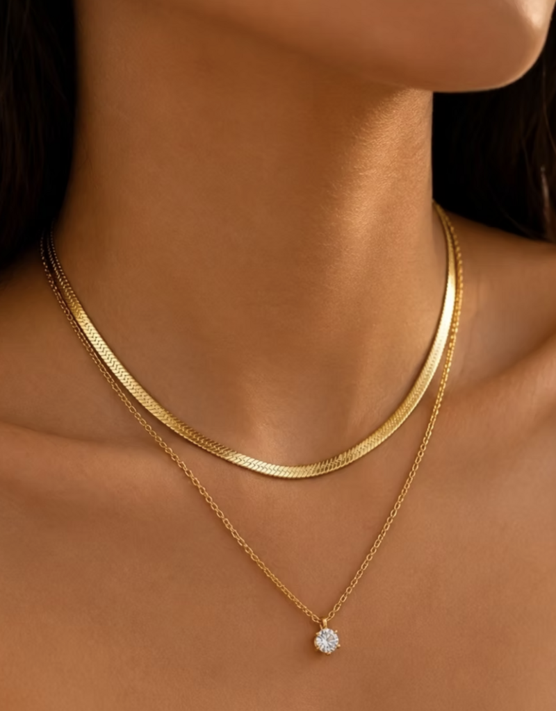 Alysha James Alysha James Herringbone Zircon layered