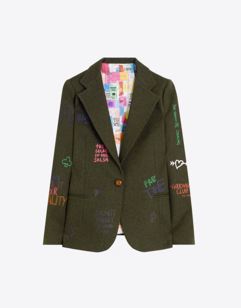 Vilagallo Vilagallo Helen graffiti blazer