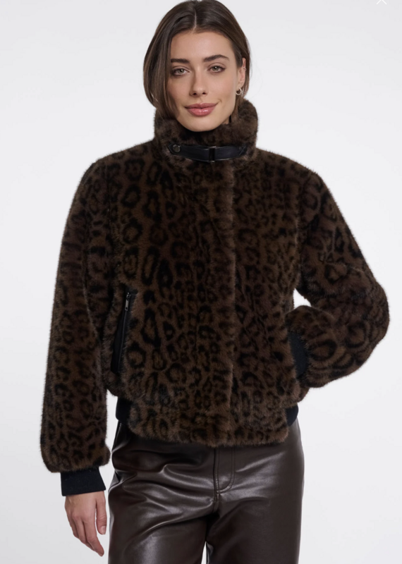 Rino & Pelle Ambra Leopard jckt