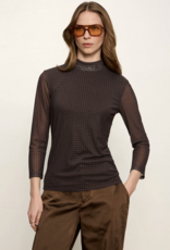 Sanctuary Sanctuary 3/4 Slv Mesh Mock