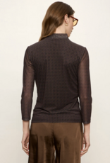 Sanctuary Sanctuary 3/4 Slv Mesh Mock