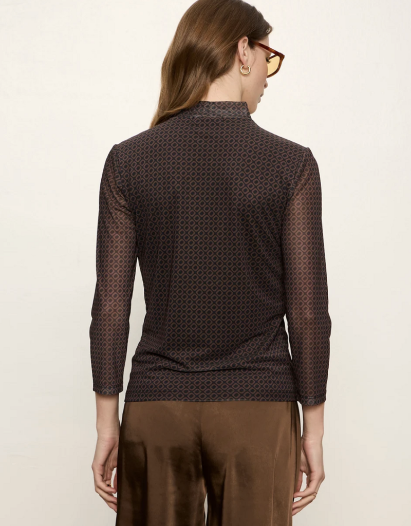 Sanctuary Sanctuary 3/4 Slv Mesh Mock