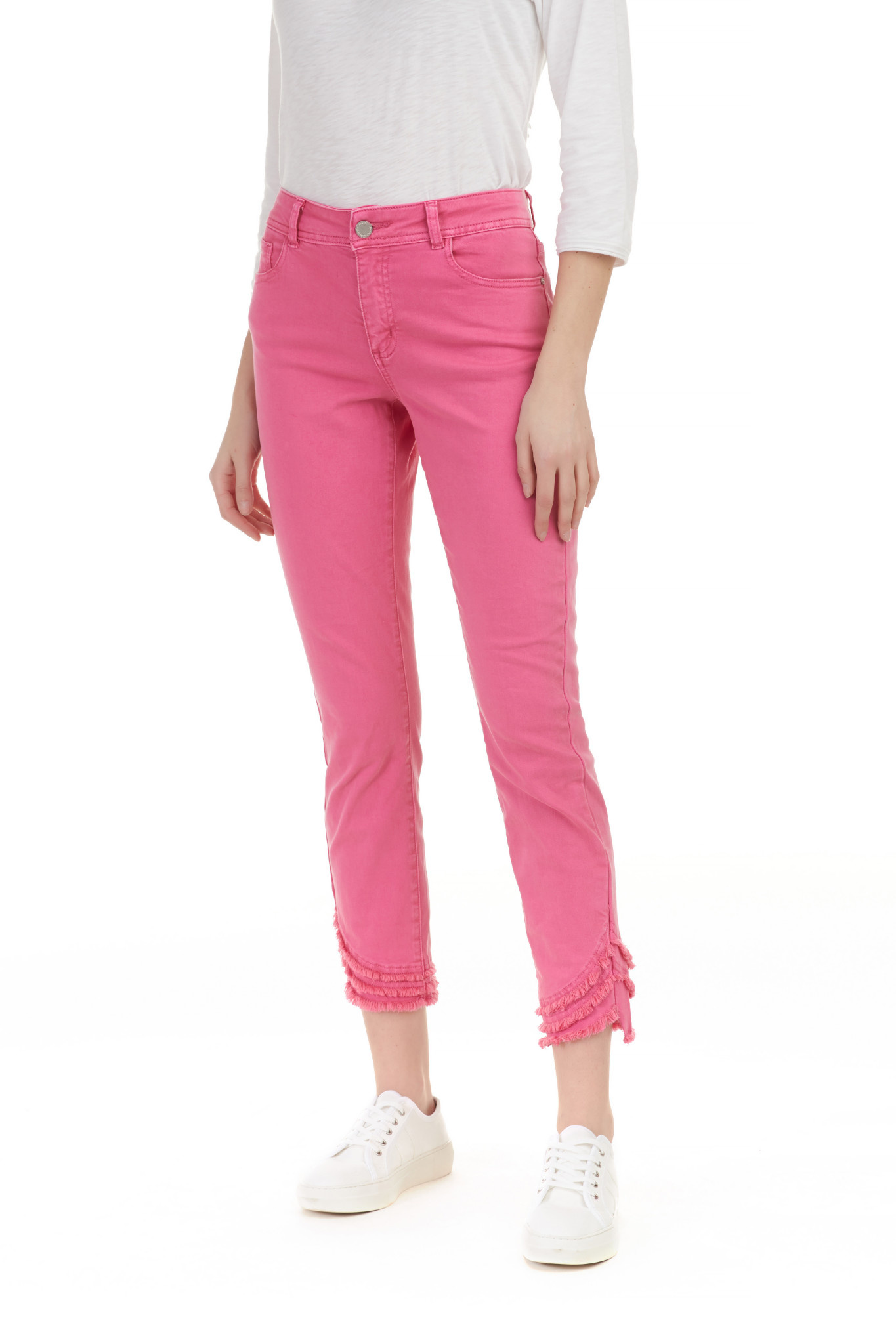 Dolcezza 21201 Crop Coloured Jeans