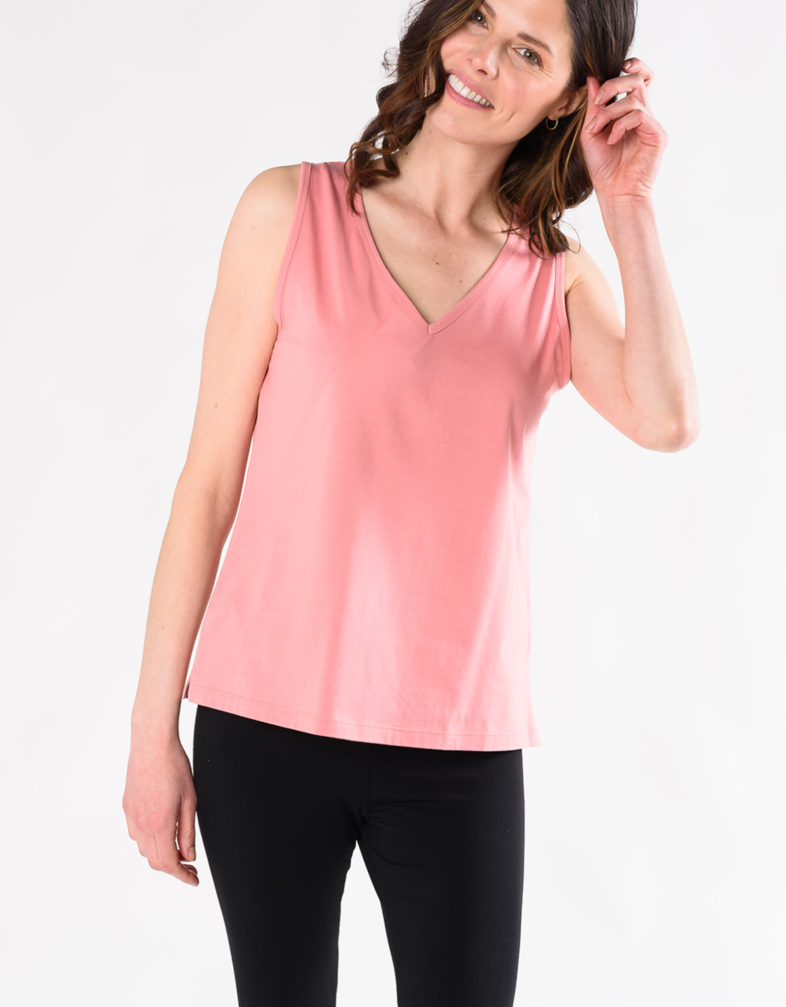 Terrera Mandy V-Neck Organic Cotton Tank