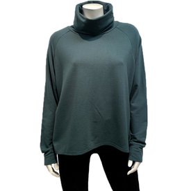Gilmour Bamboo French Terry Crop Turtleneck - BtT-1053