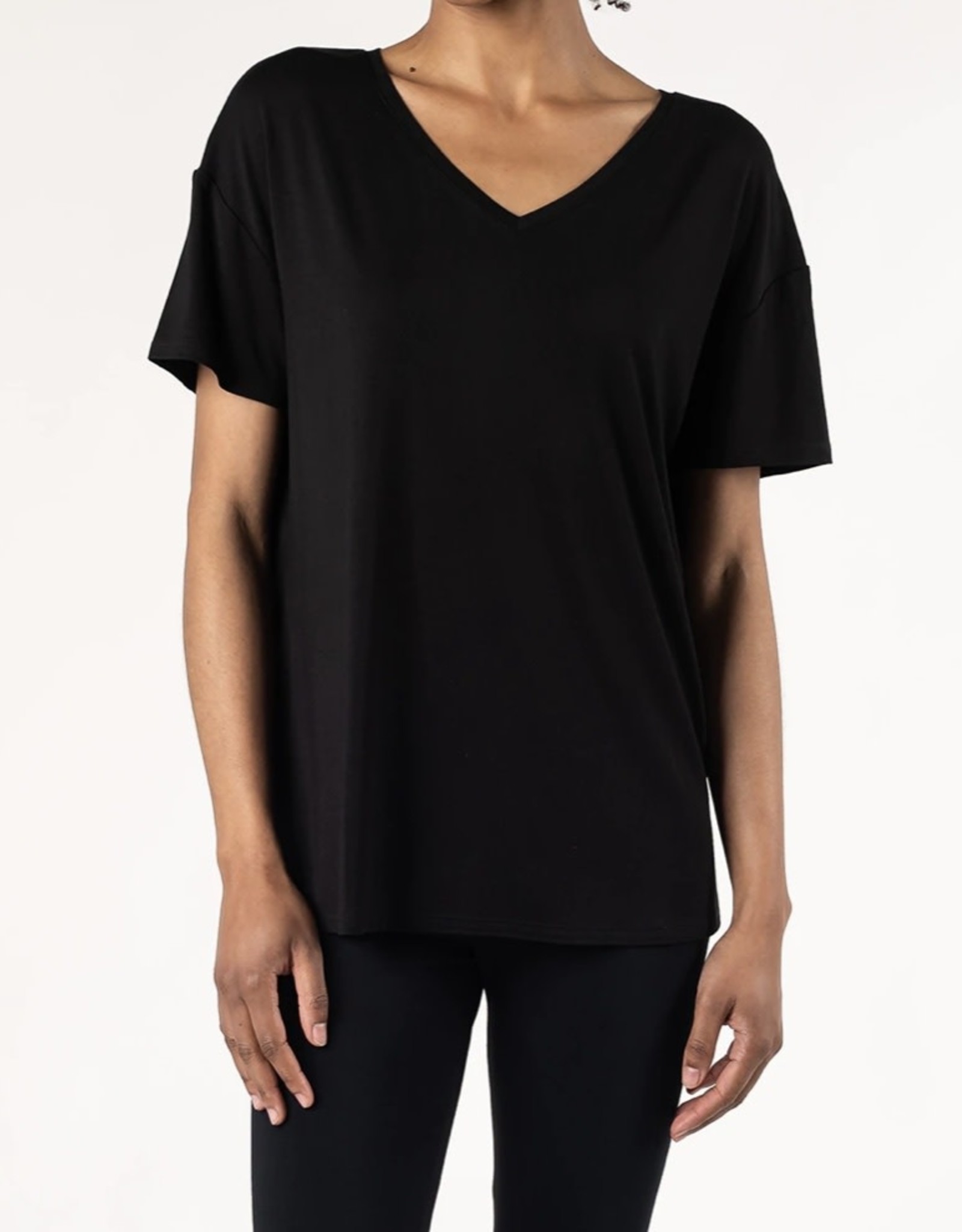 Terrera Harper Drop Shoulder V-Neck Tee - 5832