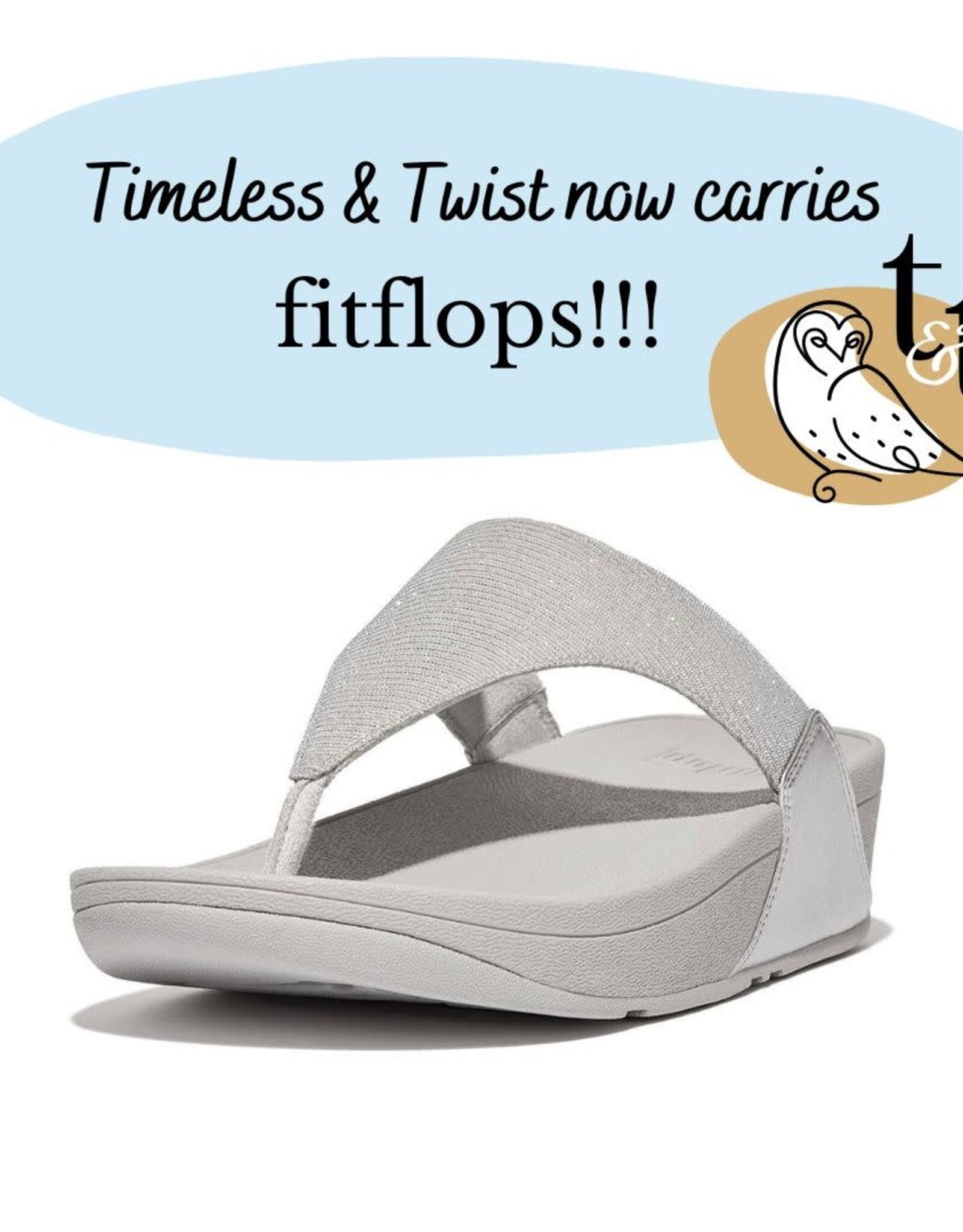 FitFlop FZ8  LULU Shimmer Lux Toe Post