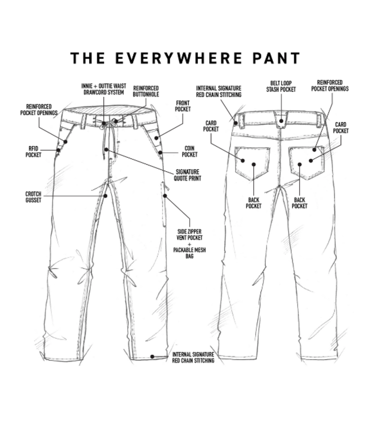 686 686 EVERYWHERE PANT RELAXED FIT BLACK