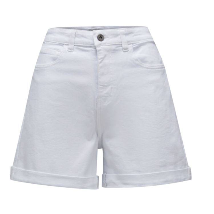 Vans Vans WM HIGH RISE ROLL SHORTS WHITE