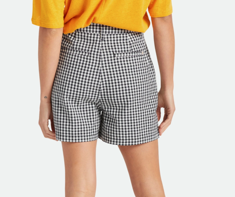 Brixton Brixton VICTORY TROUSER SHORT BLACK GINGHAM