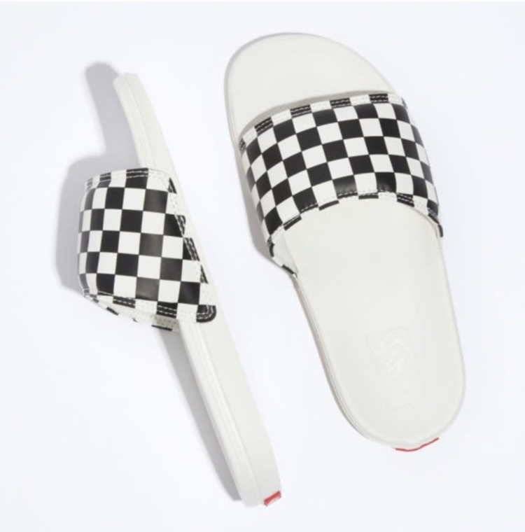 Vans Vans W LA COSTA SLIDE-ON (R6R) (CHECKERBOARD) BLACK/MARS