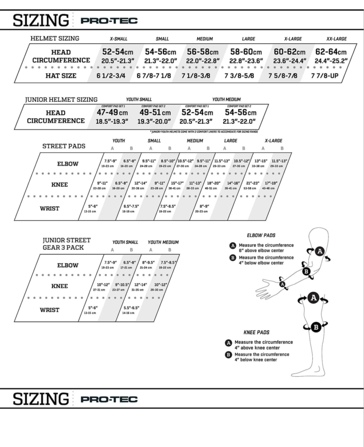 Pro-Tec PRO-TEC JR 3 PACK PAD SET RED/WHITE/BLACK