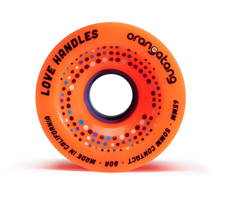 Orangatang ORANGATANG WHEELS LOVE HANDLES ORANGE 80A 65MM