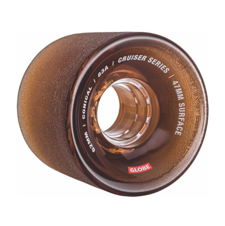 Globe GLOBE CONICAL CRUISER WHEEL CLEAR COFFEE 62MM