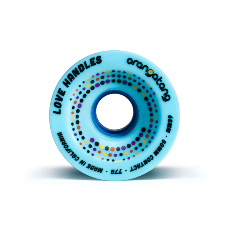 Orangatang ORANGATANG WHEELS LOVE HANDLES BLUE 77A 65MM