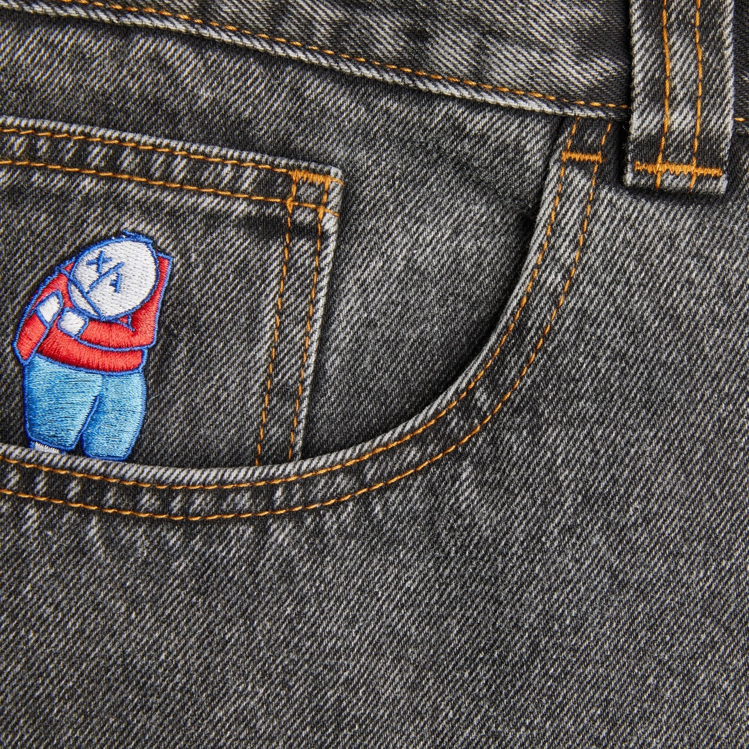 POLAR DENIM - BIG BOY DENIM - WASHED BLACK - - Industry Skate & Snow