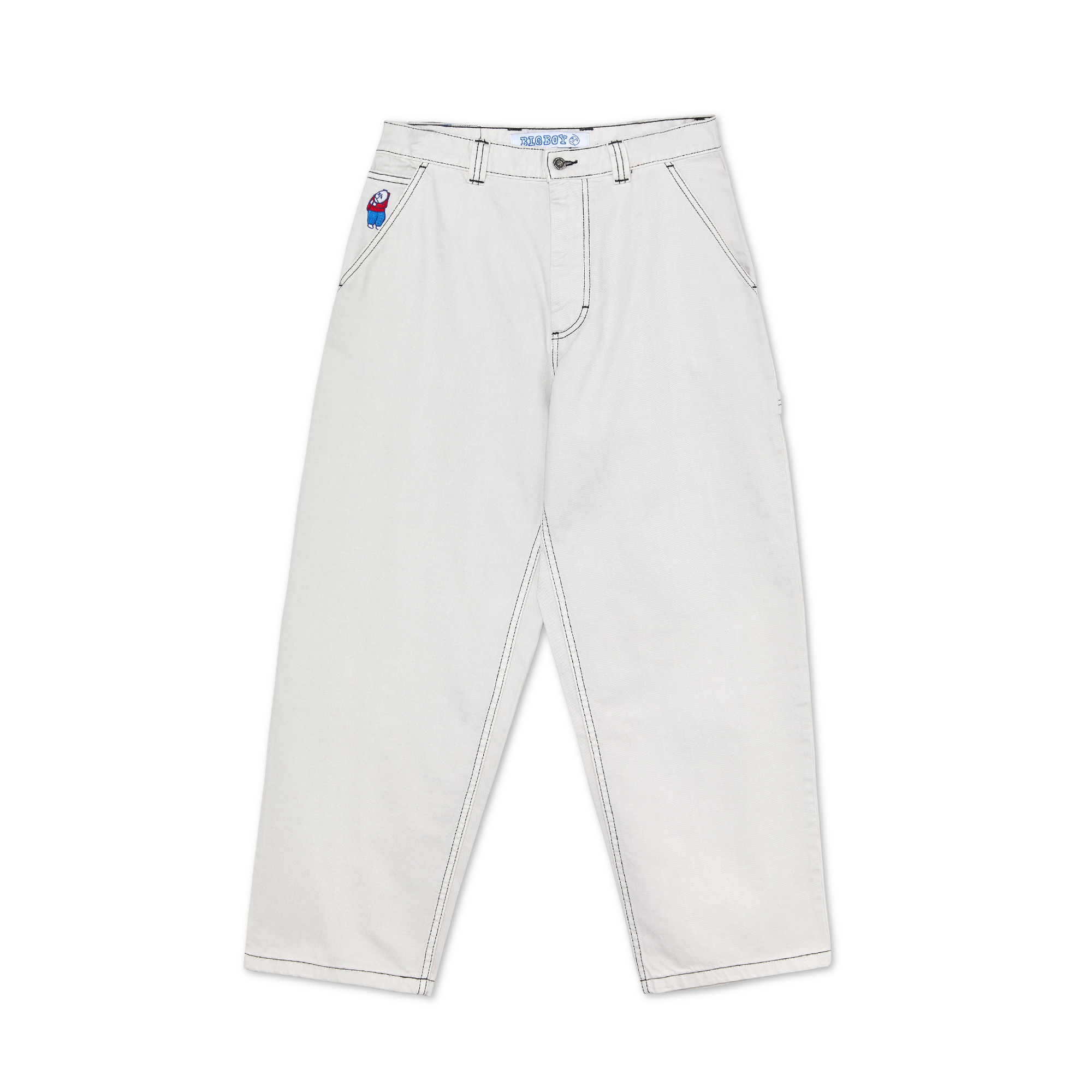 Polar Denim - Big Boy Work Pants - Washed White - - Industry Skate