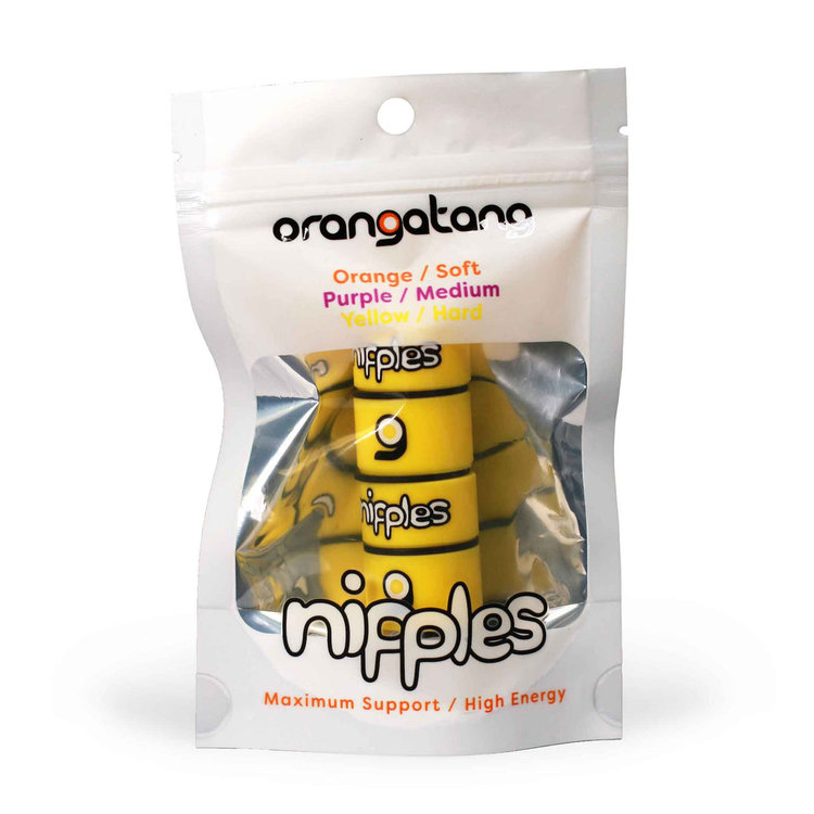 Orangatang ORANGATANG BUSHINGS NIPPLES HARD YELLOW SET