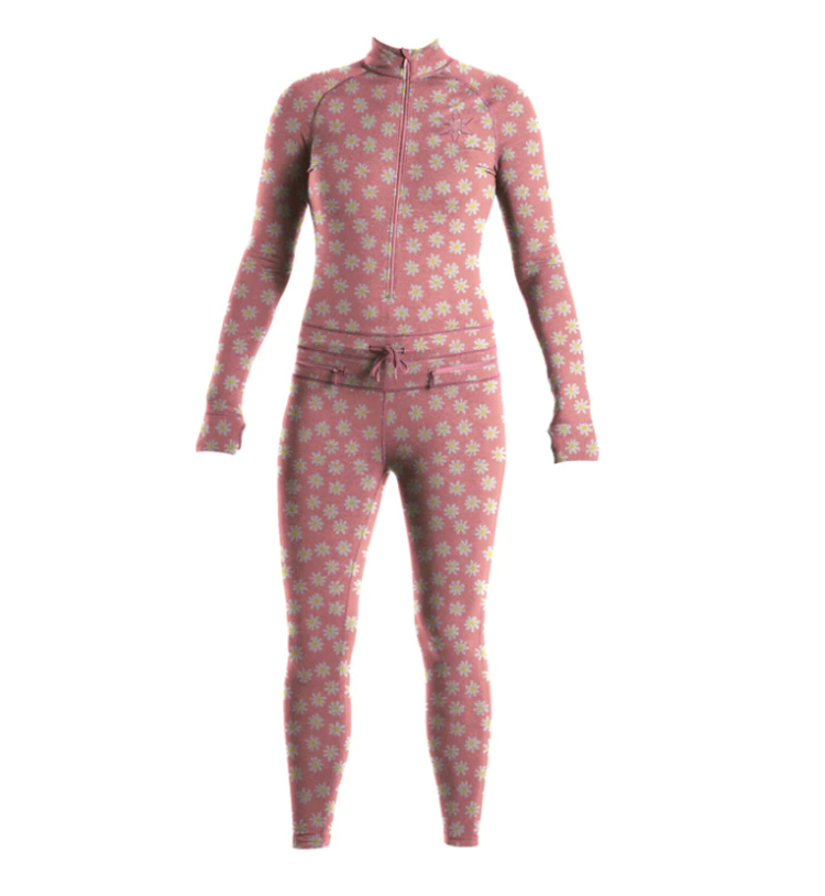 Airblaster Airblaster Women's Hoodless Ninja Suit-Rose Quartz Daisy