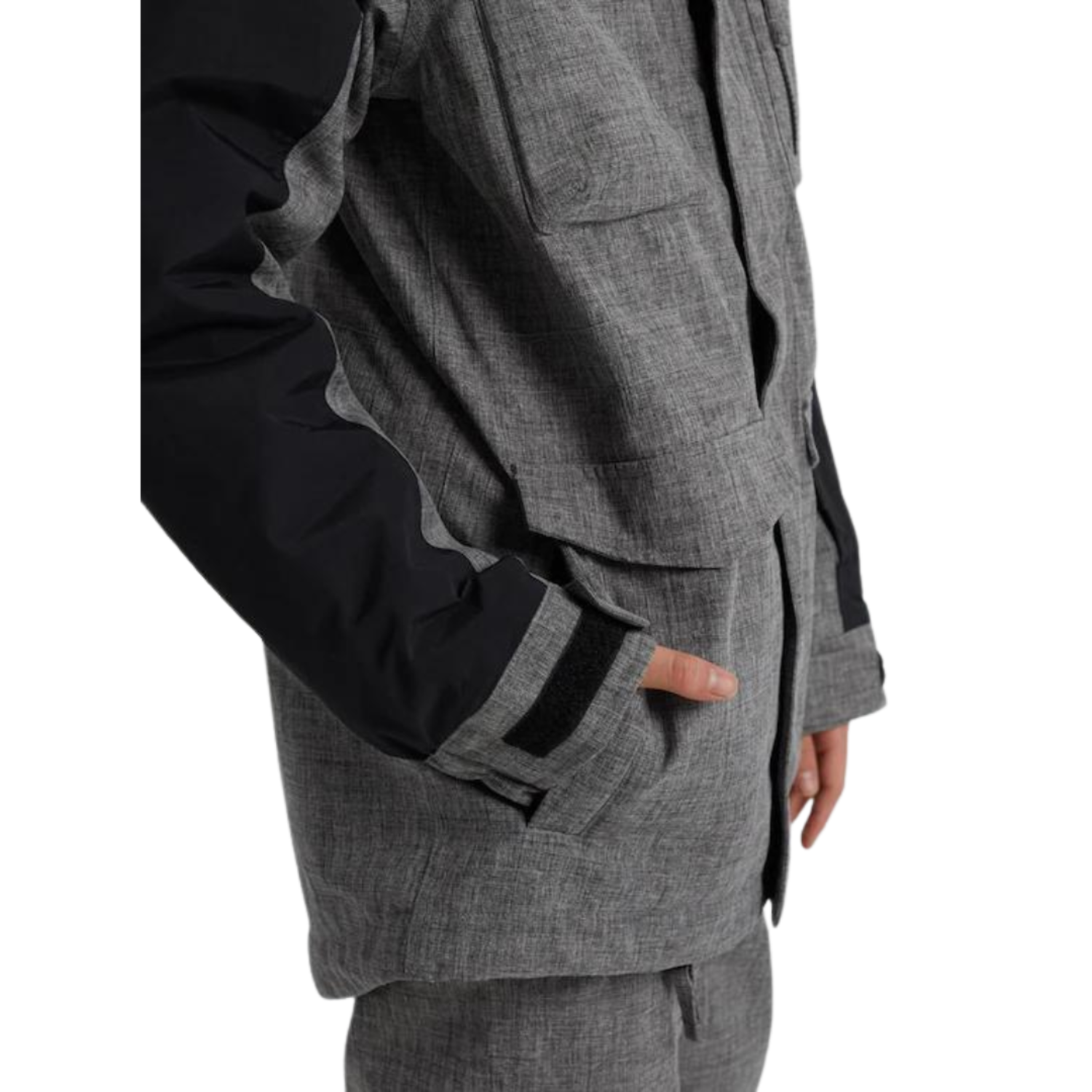 Burton K Covert Jacket Bog Heather True Black Industry Skate Snow