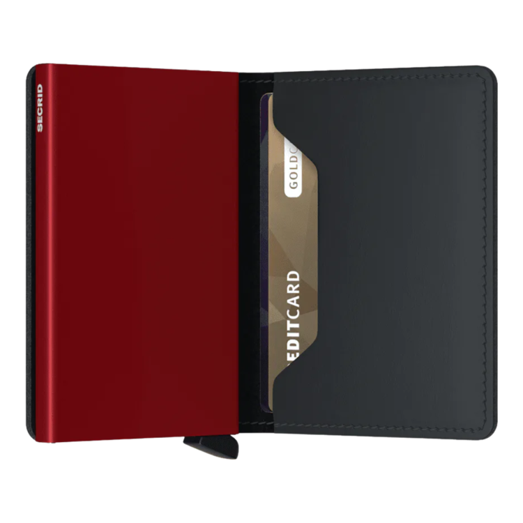 Secrid SECRID SLIMWALLET MATTE BLACK RED