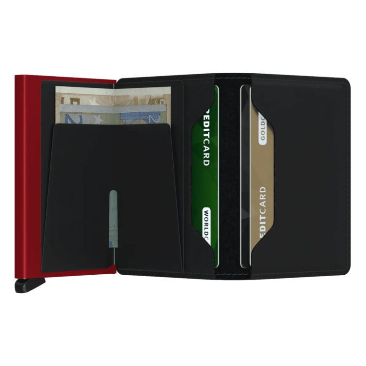 Secrid SECRID SLIMWALLET MATTE BLACK RED