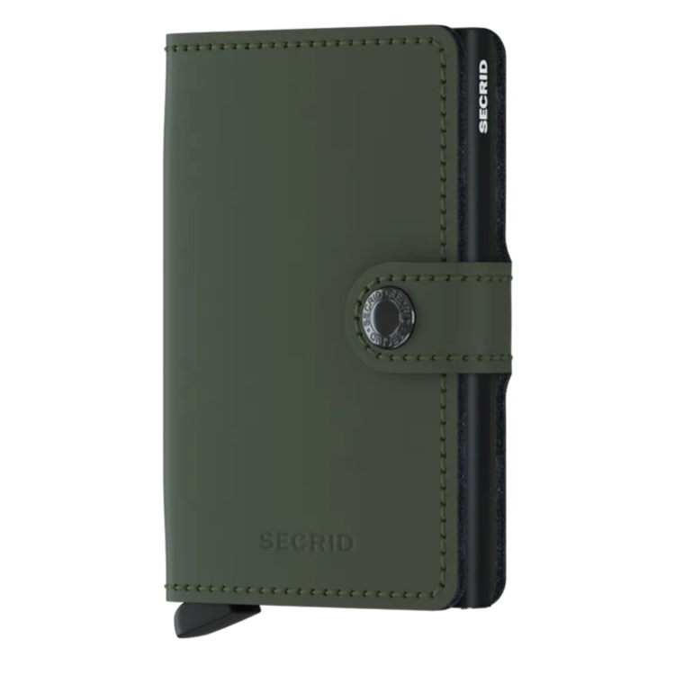 Secrid SECRID MINIWALLET MATTE GREEN BLACK