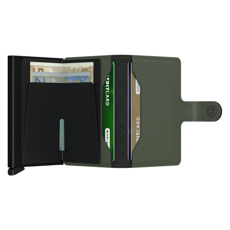 Secrid SECRID MINIWALLET MATTE GREEN BLACK