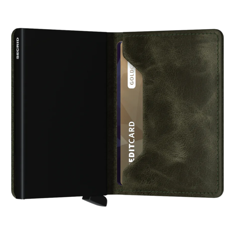Secrid SECRID SLIMWALLET VINTAGE OLIVE BLACK